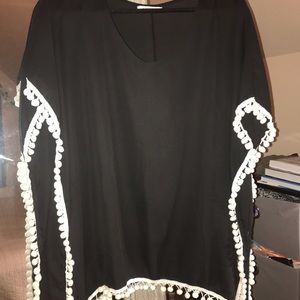 Black Swimsuit Coverup